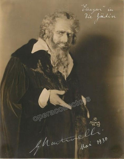 Martinelli, Giovanni - Signed Photo in La Juive