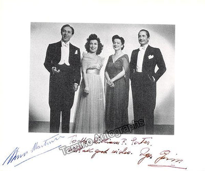 Martini, Nino - Gorin, Igor - Double Signed Photo