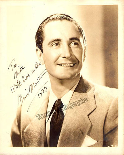 MARTINI, Nino (Various Autographs)