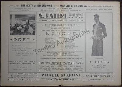 Mascagni, Pietro - Program Nerone 1936