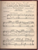 Mascagni, Pietro - Signed Cavalleria Rusticana Score 1925
