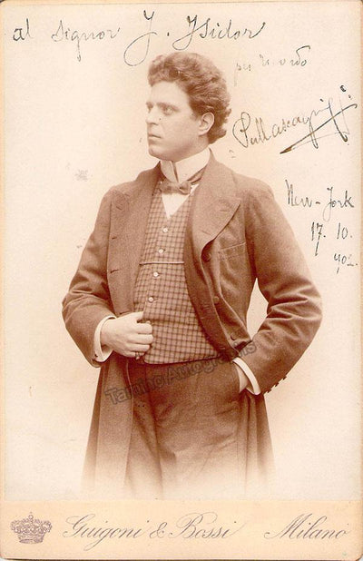 Mascagni, Pietro - Signed Photo 1902