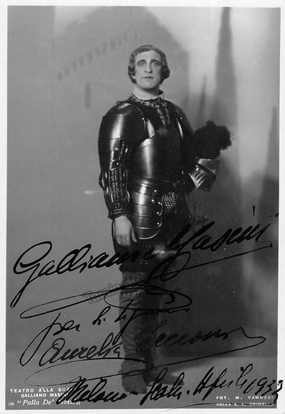 Masini, Galliano - Signed Photo in Palla de Mozzi 1932