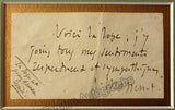 Massenet, Jules - Autograph Note Signed and Photo