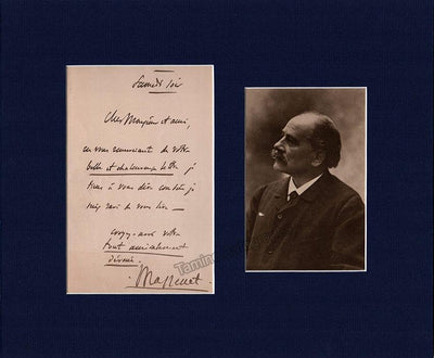 Massenet, Jules - Autograph Note Signed & Photo