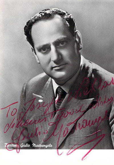 MASTRANGELO, Giulio (Various Autographs)