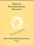 Masur, Kurt - Finke, Eberhard - Wiens, Edith - Heesters, Nicole - Friedrich, Gerhard - Signed Program 1984