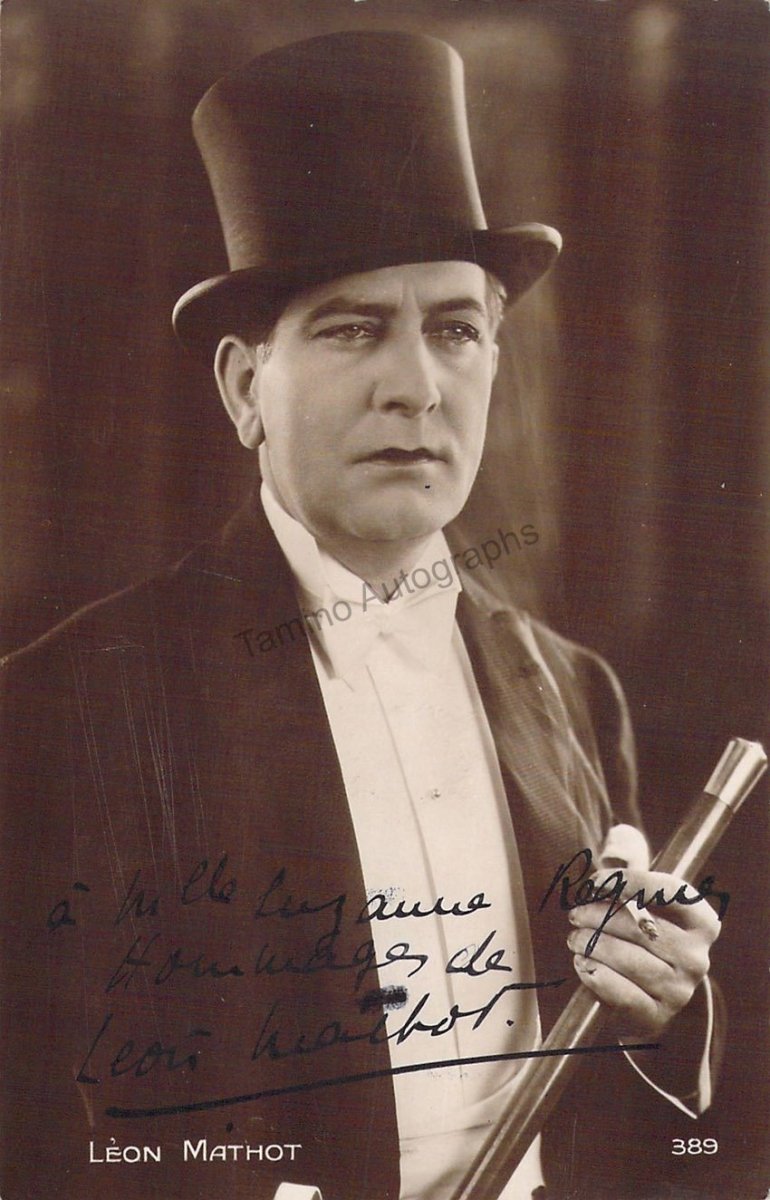 Mathot, Leon - Signed Photograph – Tamino