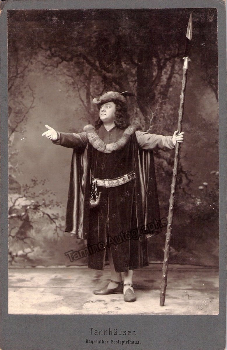 Matray, Desider - Cabinet Photo as Tannhauser 1904