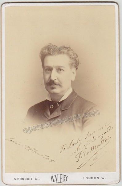 Mattei, Tito - Signed Cabinet Photo