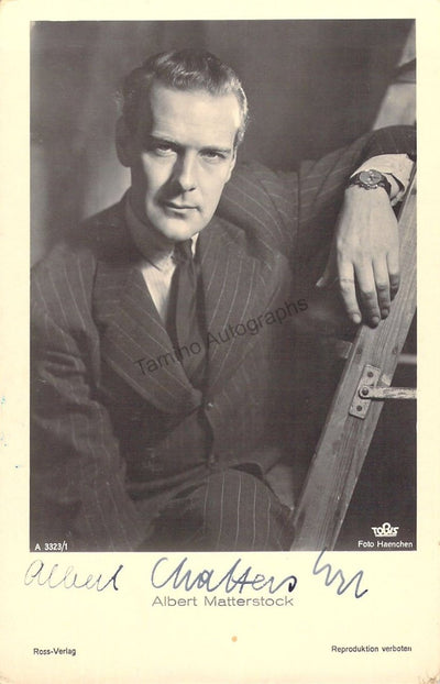 Matterstock, Albert - Signed Photograph