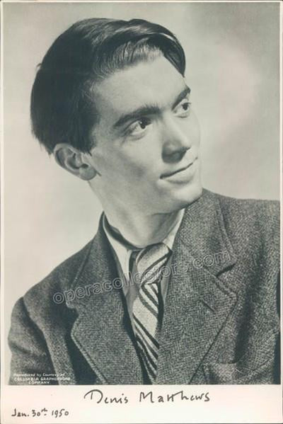 Matthews, Denis - Signed Photo