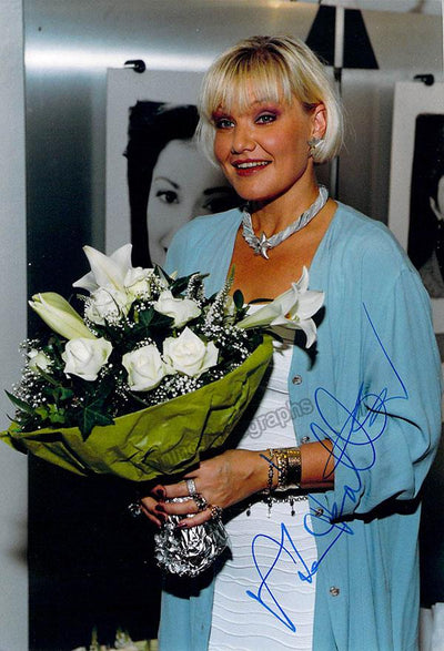 As herself backstage