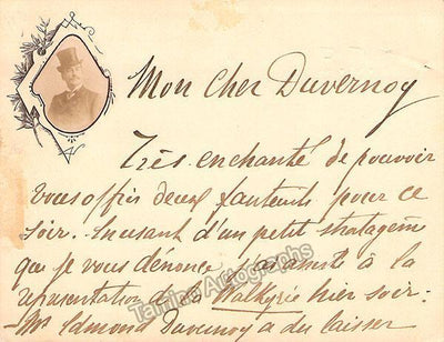 Maurel, Victor - Autograph Manuscripts (Various Options)