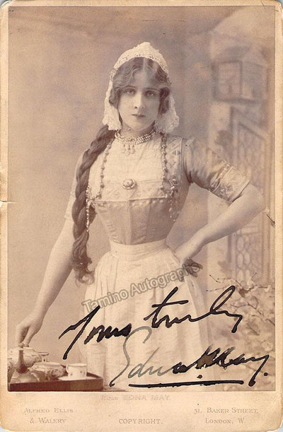 May, Edna - Signed Cabinet Photograph