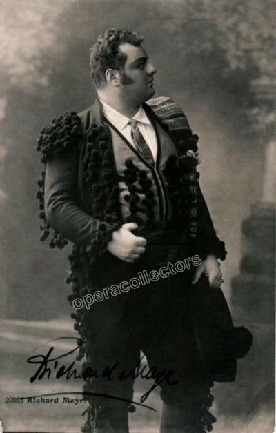 Mayr, Richard - Signed photo postcard in Carmen