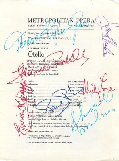 McCRACKEN, James - ZYLIS-GARA, Teresa - MILNES, Sherrill - DiGIUSEPPE, Enrico - LOVE, Shirley - PLISHKA, Paul - MOLINARI-PRADELLI, Francesco