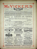 McVicker´s Theatre - Opera Programs Chicago 1885-1886