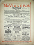 McVicker´s Theatre - Opera Programs Chicago 1885-1886