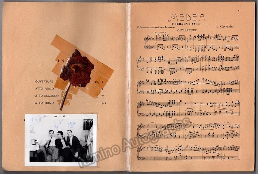 Medea Score Signed by Many - Dallas 1958 - Tamino