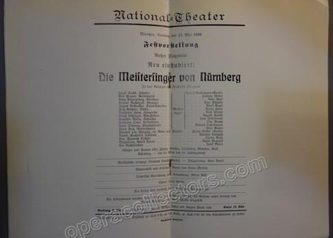 Meistersinger von Nurnberg - Reichstheater-Festwoche 1936 - Clemens Krauss - Tamino