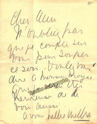 Melba, Nellie - Autograph Note Signed