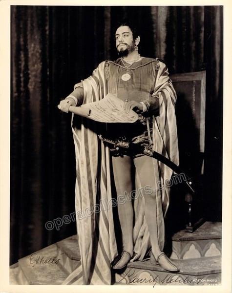 Melchior, Lauritz - Signed Photo as Otello