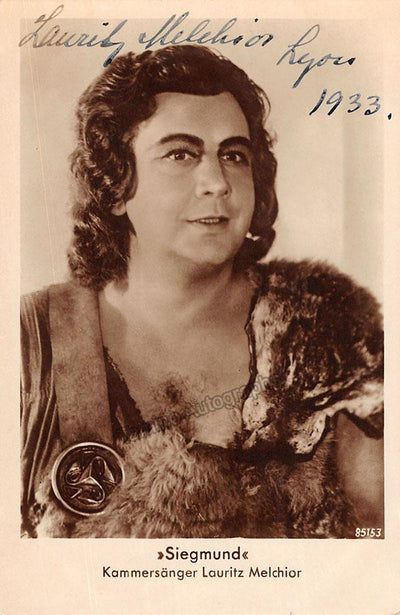 Melchior, Lauritz - Signed Photo as Siegmund