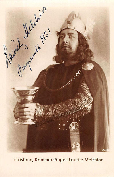 Melchior, Lauritz - Signed Photo in Tristan und Isolde