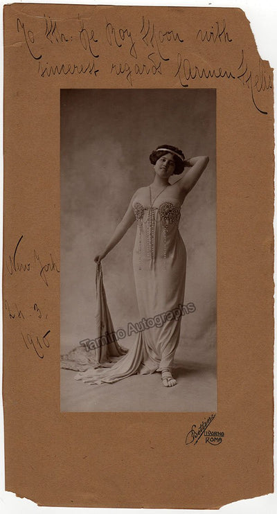 Melis, Carmen - Large Signed Photo 1916