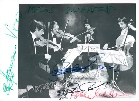 Melos Quartet - Signed Photo - Tamino