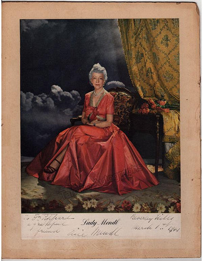 Mendl, Elsie - Large Signed Color Engraving 1941