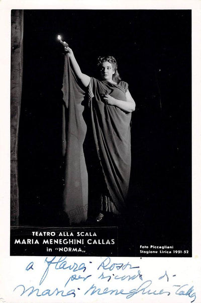 Meneghini, Giovanni Battista - Lot of Letters, Postcards and Photos signed for Maria Callas