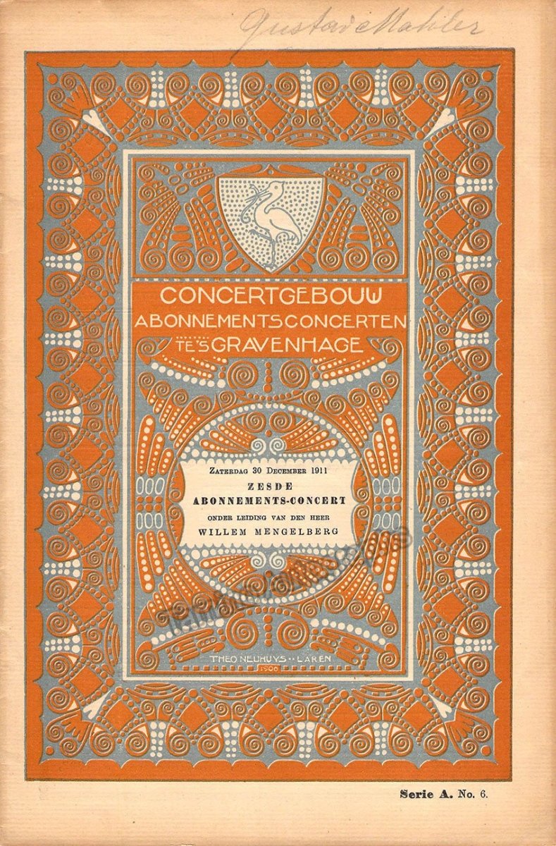 Mengelberg, Willem - Concert Program Amsterdam 1911