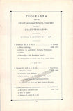Mengelberg, Willem - Concert Program Amsterdam 1911