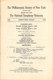Mengelberg, Willem - Lot of 6 Concert Programs Carnegie Hall 1922-1923