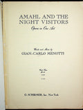 Menotti, Gian-Carlo - Signed Score "Amahl and the Night Visitors"