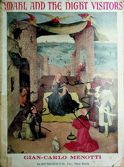 Menotti, Gian-Carlo - Signed Score "Amahl and the Night Visitors"