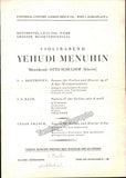 Menuhin, Yehudi - 3 Concert Programs 1946-1953 + Playbill