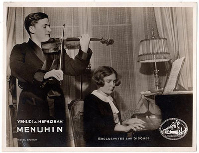 Menuhin, Yehudi & Hephzibah - Unsigned Promo Photo