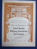 Menuhin, Yehudi - Lot of 5 programs/playbills 1931-1953