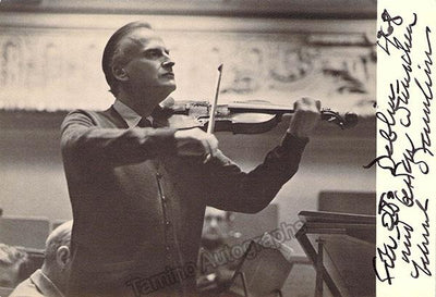 Menuhin, Yehudi - Signed Photo