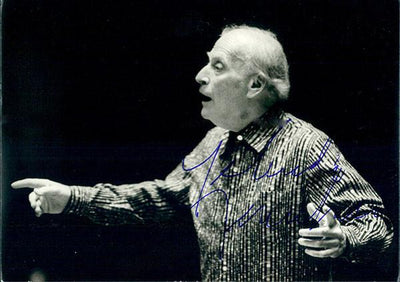 Menuhin, Yehudi - Signed Photo Conducting