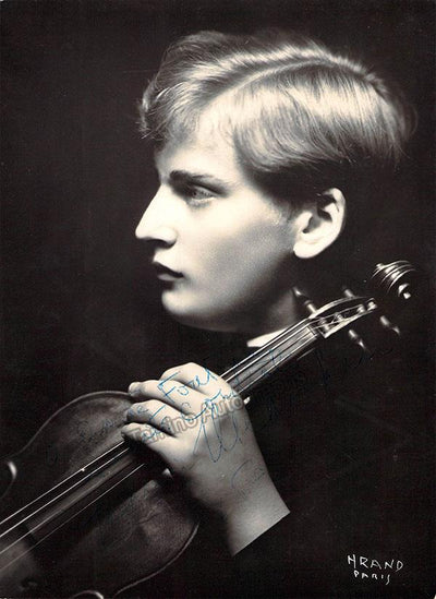 Menuhin, Yehudi - Signed Photo Young 1950