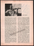 Menuhin, Yehudi - Signed Program Teatro Colon 1975