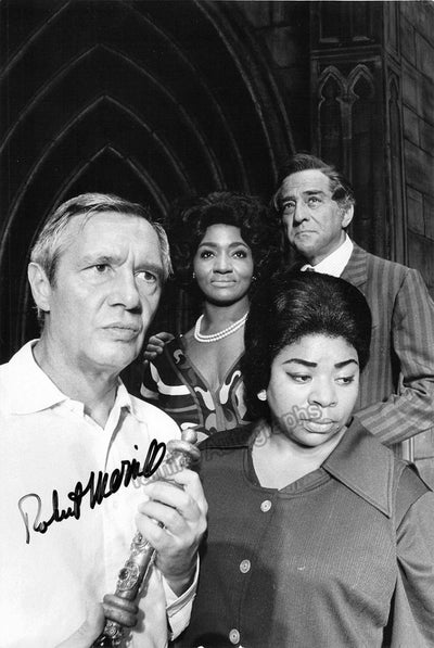 Merrill, Robert - Signed Photo During Recording Session