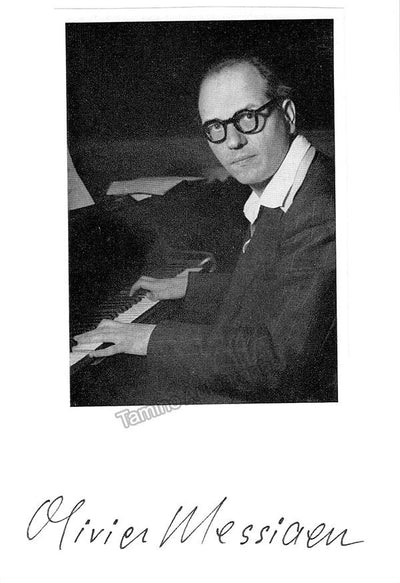 Messiaen, Oliver - Signed Card & Photo