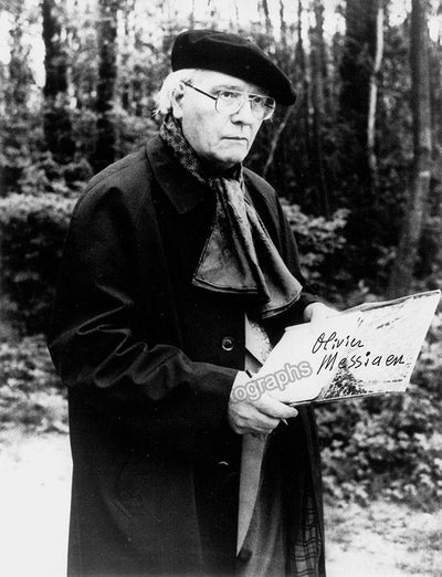 Messiaen, Olivier - Signed Photo