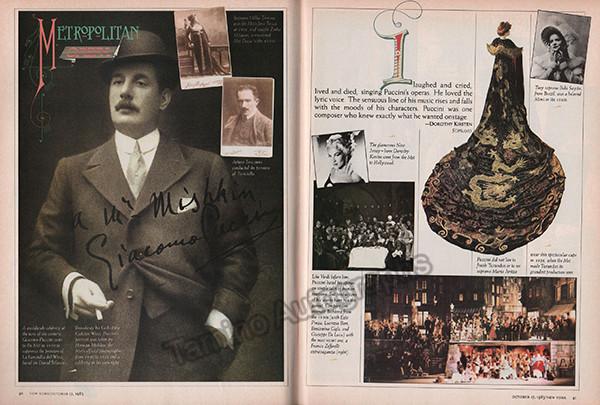 Metropolitan Opera Centennial Issue - New York Magazine 1983 - Lots of Illustrations - Tamino
