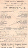 Metropolitan Opera - Collection of Program Clips 1885-1905